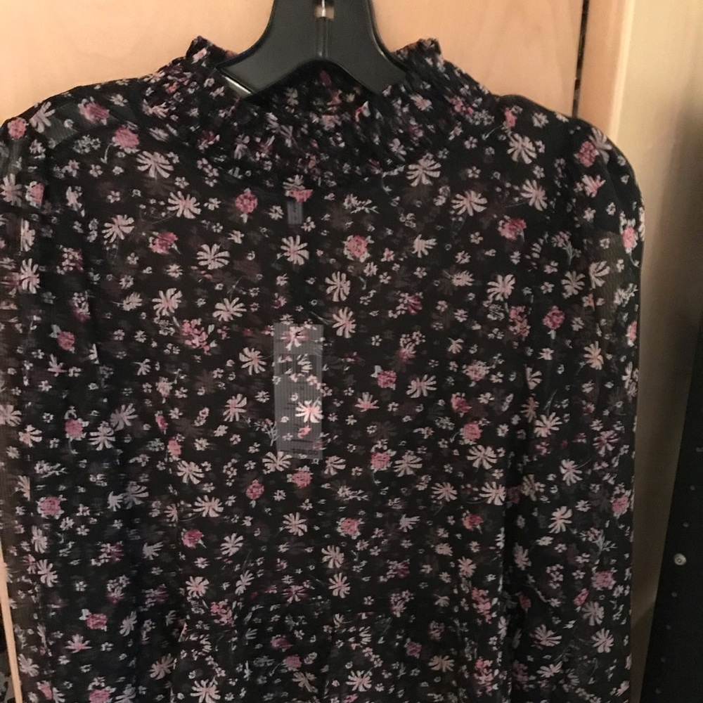 BCBG Sheer Blouse